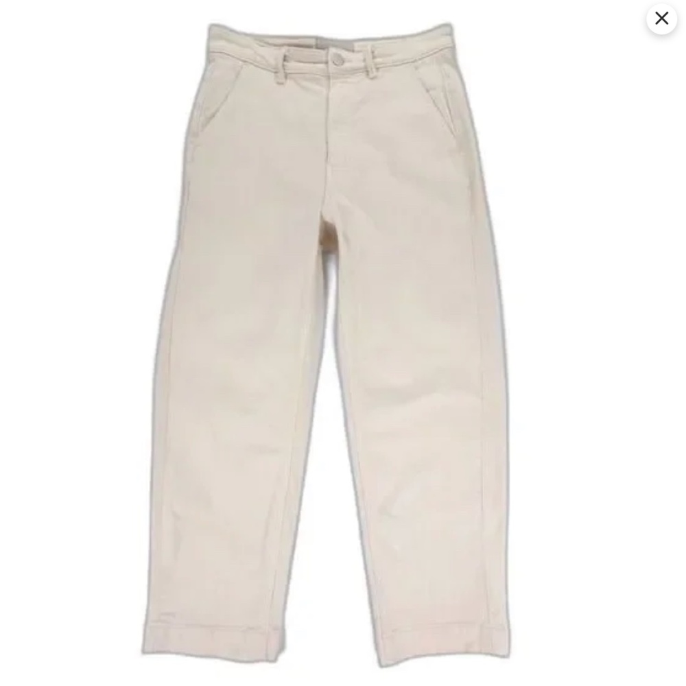 EVERLANE Utility Straight Leg, Bone, 8